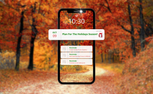 Plan for the holidays blog graphic. Phone Reminders